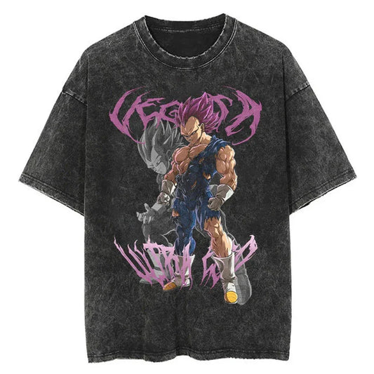 Vegeta Ultra Ego vintage shirt featuring bold artwork of the Saiyan Prince in his Ultra Ego form with intense, dynamic design